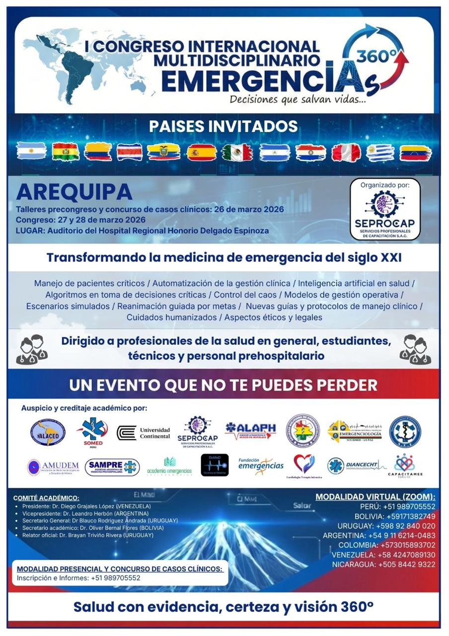 I Congreso Internacional Multidisciplinario EMERGENCIAS 360°
